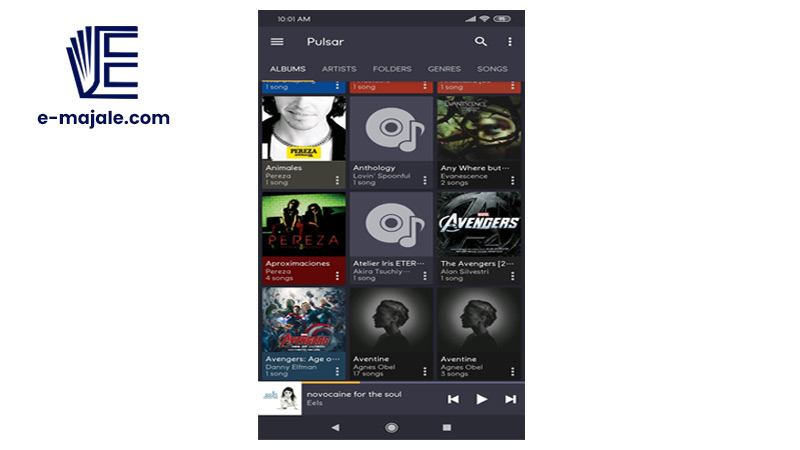 Pulsar بهترین اپلیکیشن موزیک